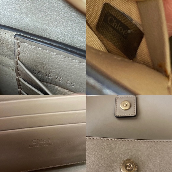 SOLD Chloé Faye Mini Wallet Crossbody Motty Grey - Picture 13 of 15